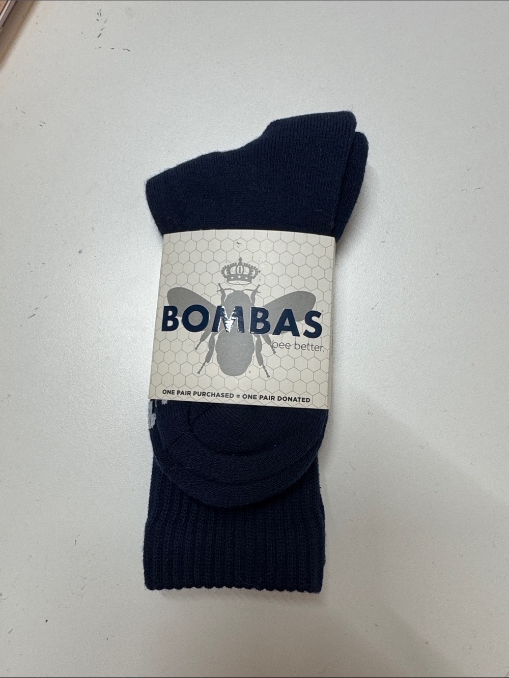Bombas Dark Navy Crew Socks